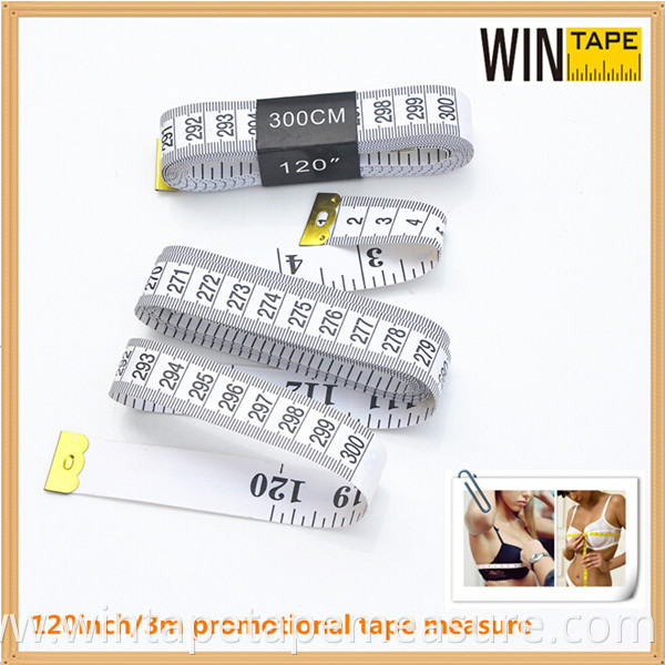 120inch branded white 3m promotion measure tape new design tailor tape gift item with Your Logo or Name